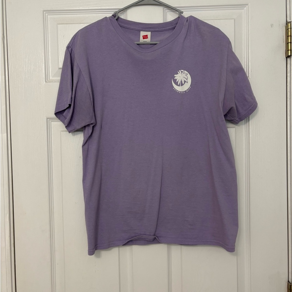 Purple Palmetto Moon Tee w/ Cow Print Design